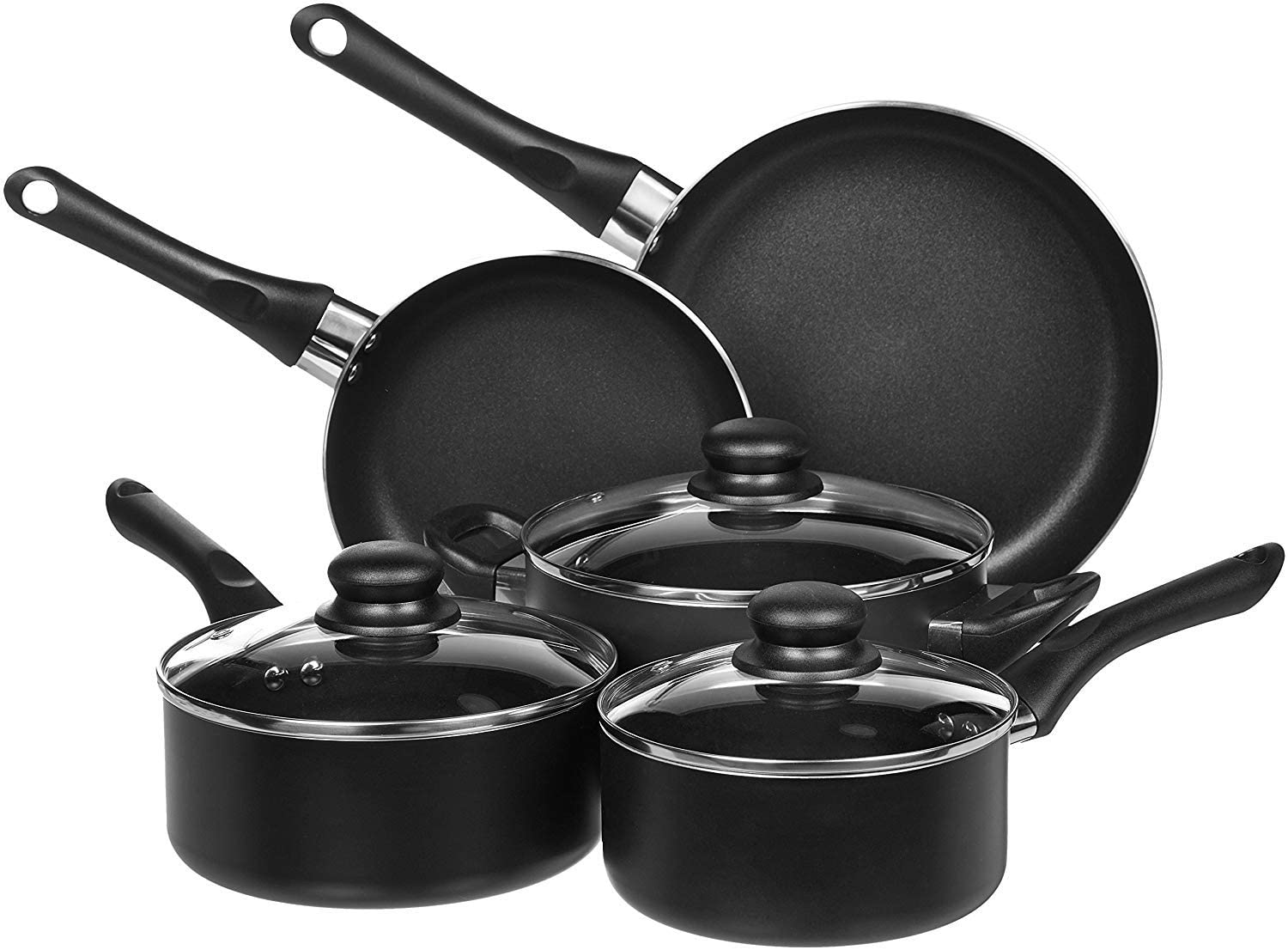 Basics Non-Stick Cookware Set, Pots and Pans - 8-Piece Set